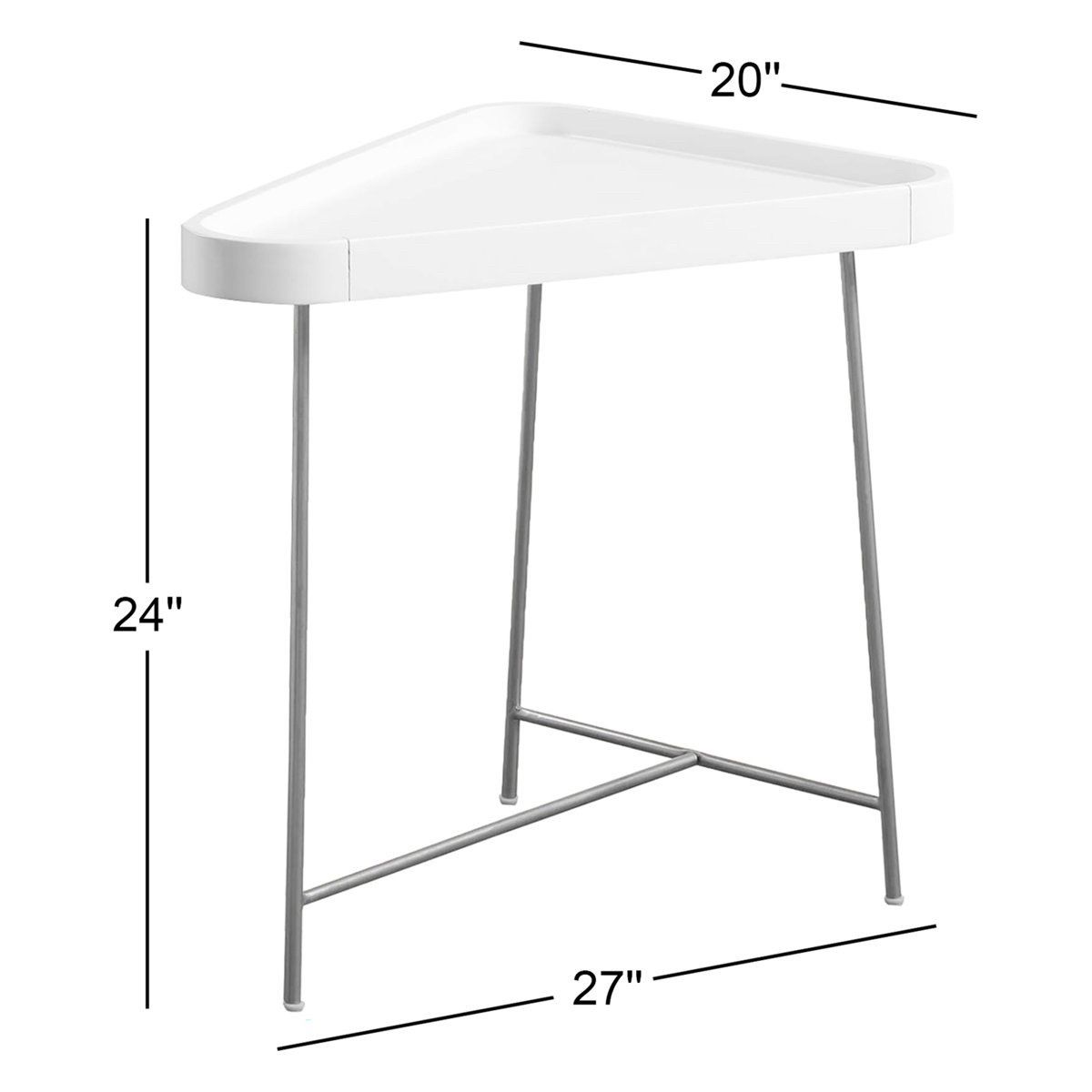 Convenience Concepts Lunar Collection Side Table - photo 3