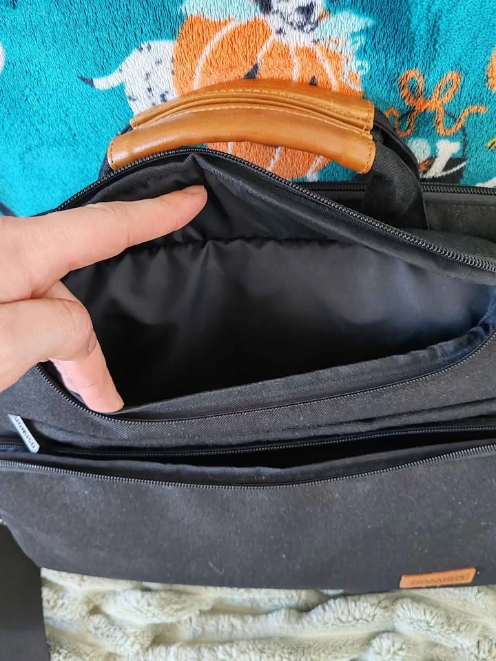 DOMISO Black Laptop Messenger Bag - photo 3