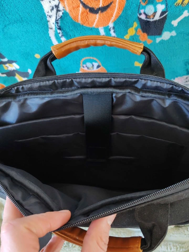 DOMISO Black Laptop Messenger Bag - photo 4
