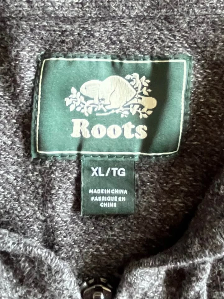 Roots Grey Full-Zip Knit Hoodie - Men's XL - photo 3