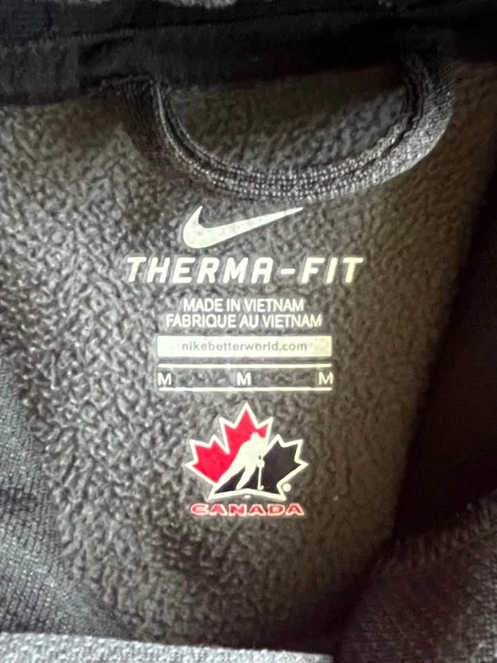 Nike Therma-Fit Hockey Canada Gray Hoodie - Men’s Medium - photo 3