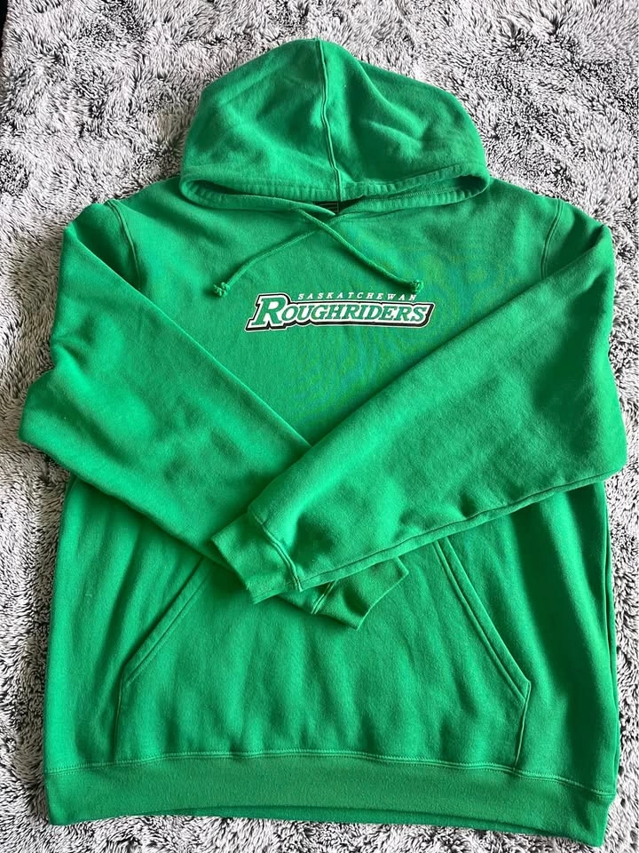 Reebok Saskatchewan Roughriders Green Hoodie L