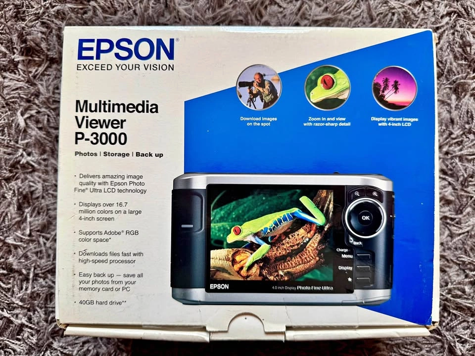 Epson P-3000 Photo/Video/Media Viewer & Storage