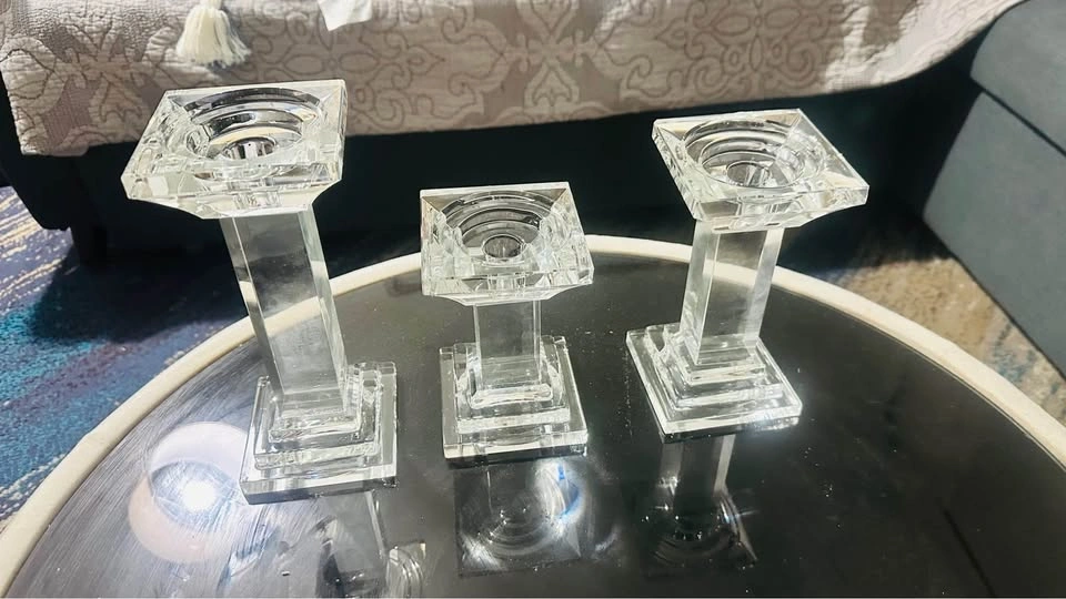 Crystal candle holders - photo 2