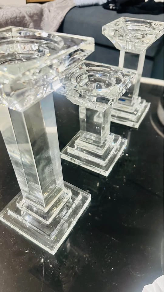 Crystal candle holders - photo 3