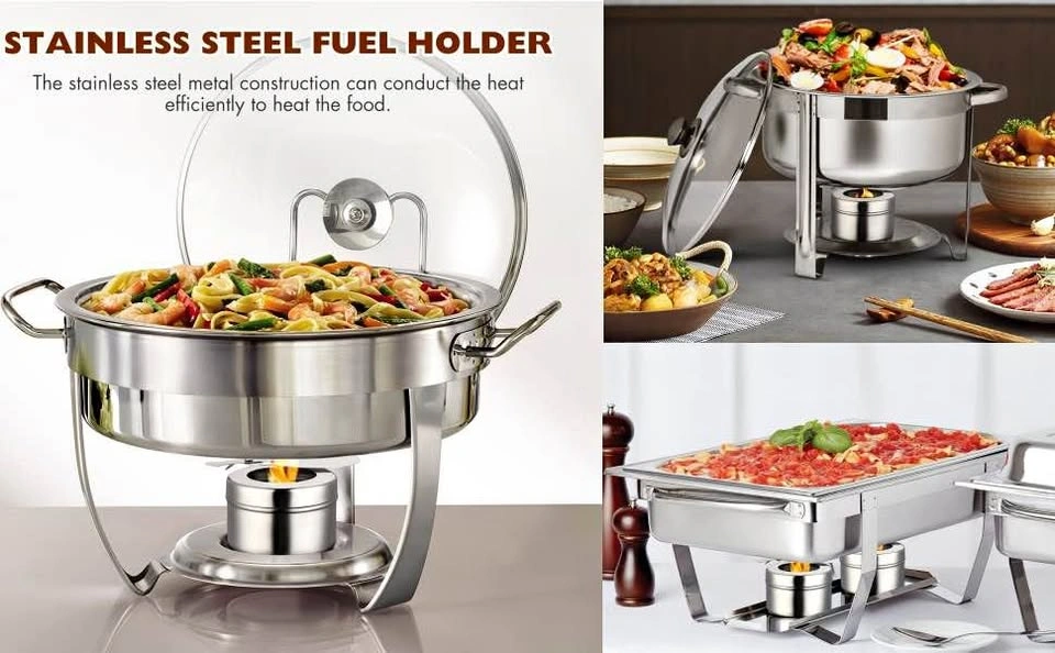 Fuel Holder for Chafer, Stainless Steel Chafing Fuel Holder with