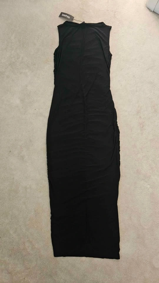 Boohoo Ruched Slinky Maxi Dress - photo 5