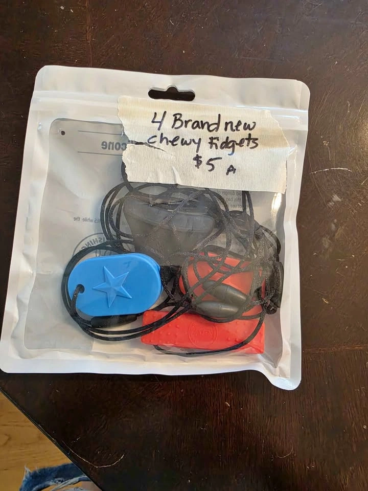 4 Pack Fidget Chewy Toys