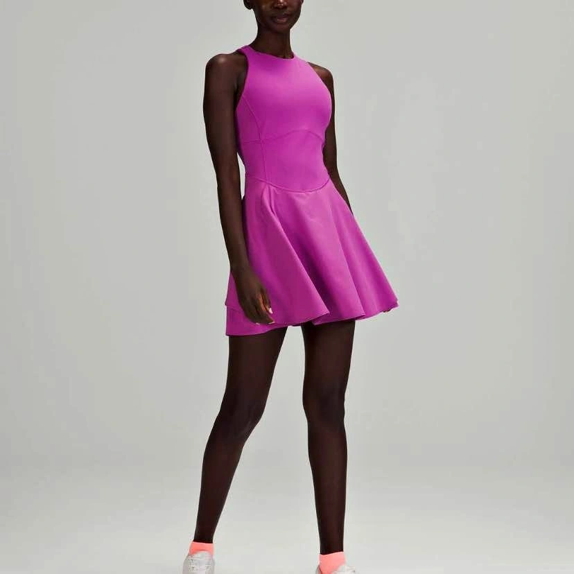 NWT Lululemon Court Crush Dress - Vivid Plum, Size 8