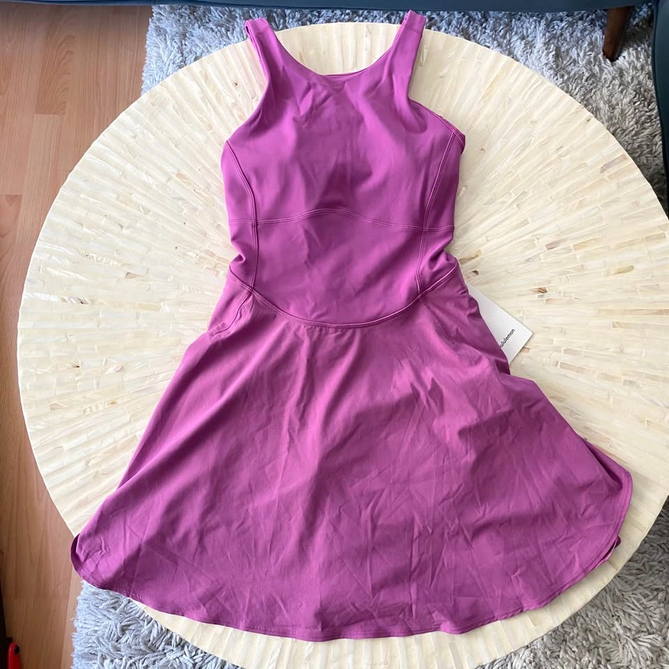 NWT Lululemon Court Crush Dress - Vivid Plum, Size 8 - photo 4
