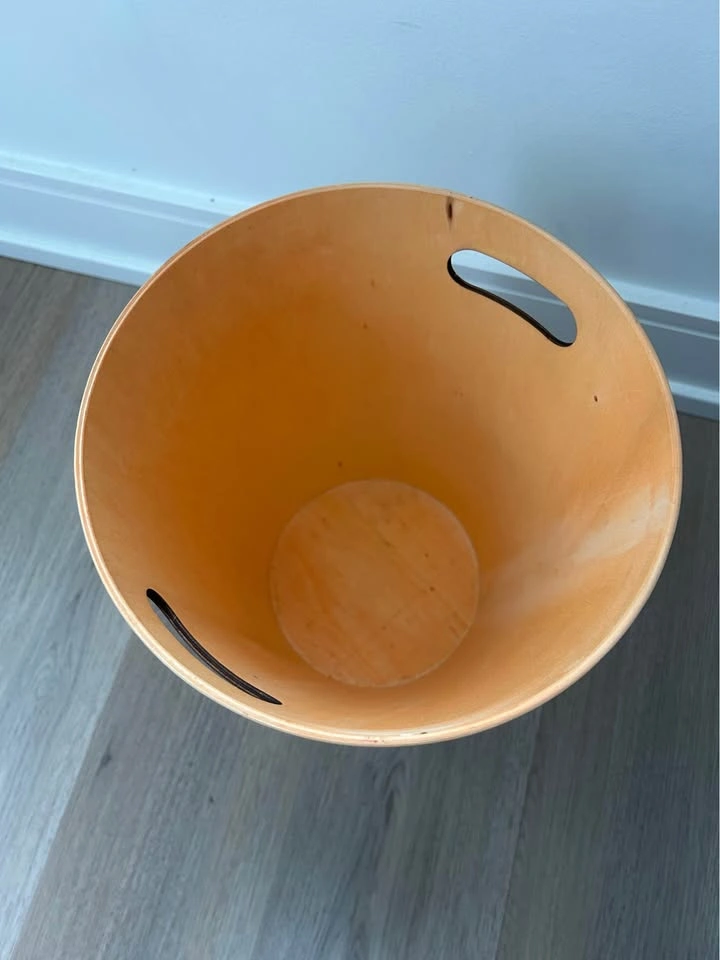 Wooden Trash Can / Bin - photo 2