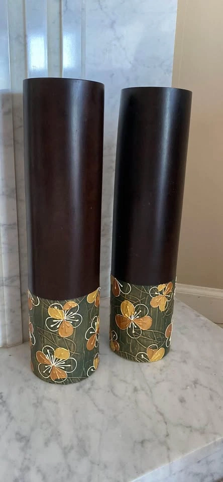Wooden Vase - 16 Inches Tall
