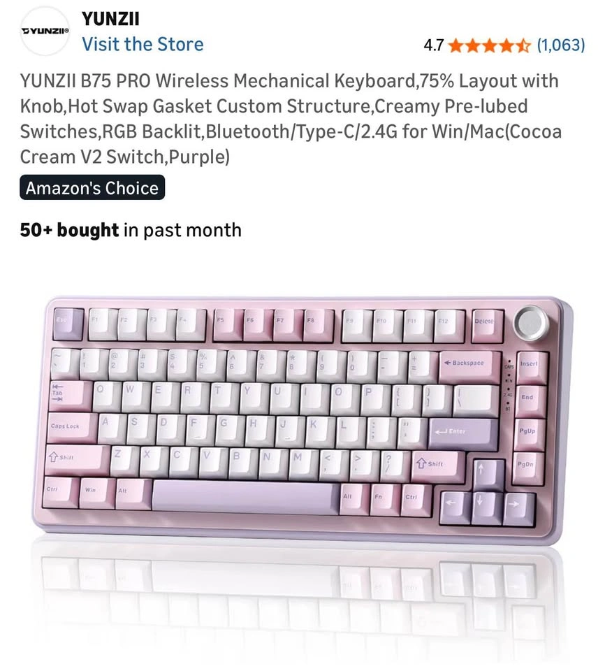 B75 Pro Wireless Mechanical Keyboard - photo 3