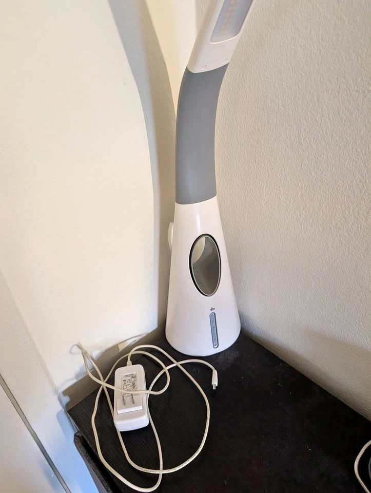 Adjustable Lamp with Built-in Fan