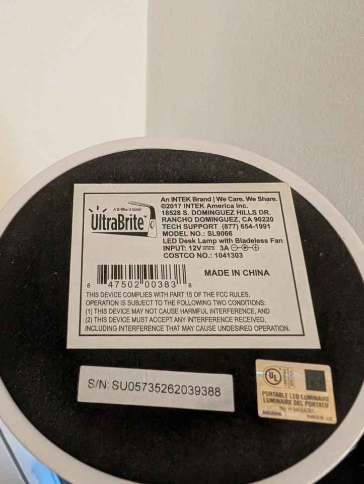 Adjustable Lamp with Built-in Fan - photo 4