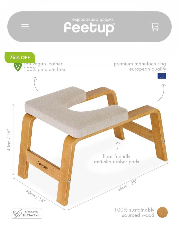 Feetup Red Yoga Inversion Bench - photo 3