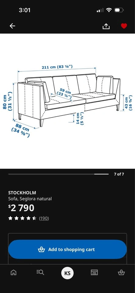 IKEA Stockholm Leather Couch - photo 2