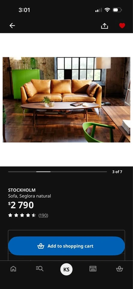 IKEA Stockholm Leather Couch - photo 4