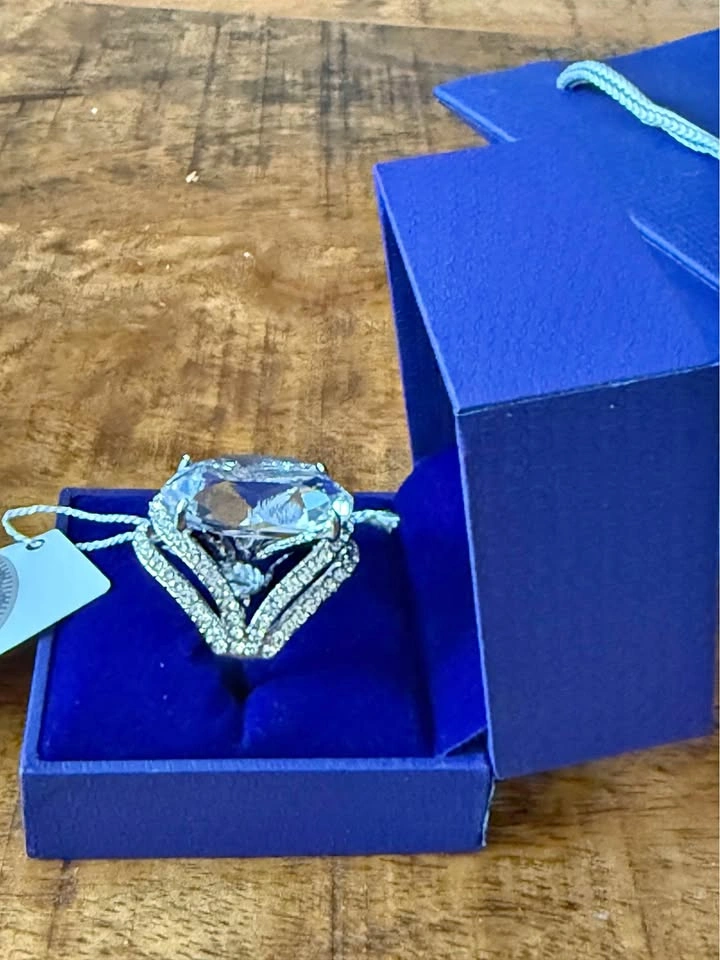 Swarovski Crystal Ring with Box