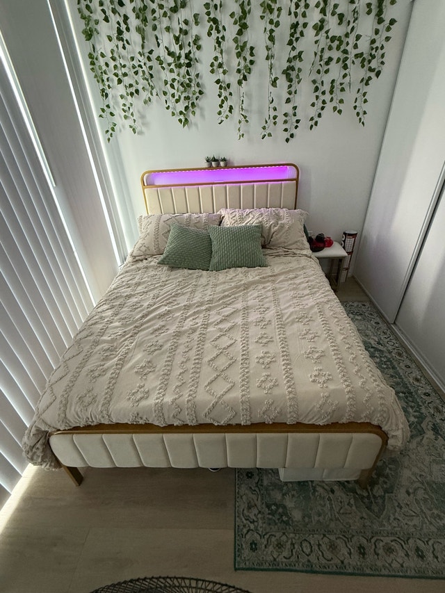 Full Size Bed Frame and Mattress