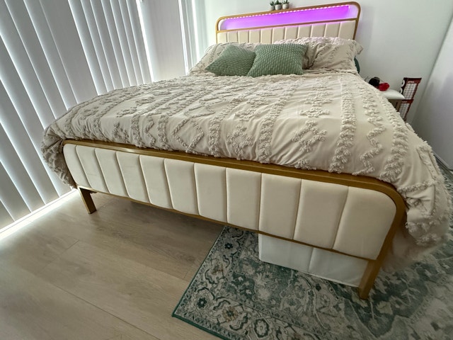 Full Size Bed Frame and Mattress - photo 2