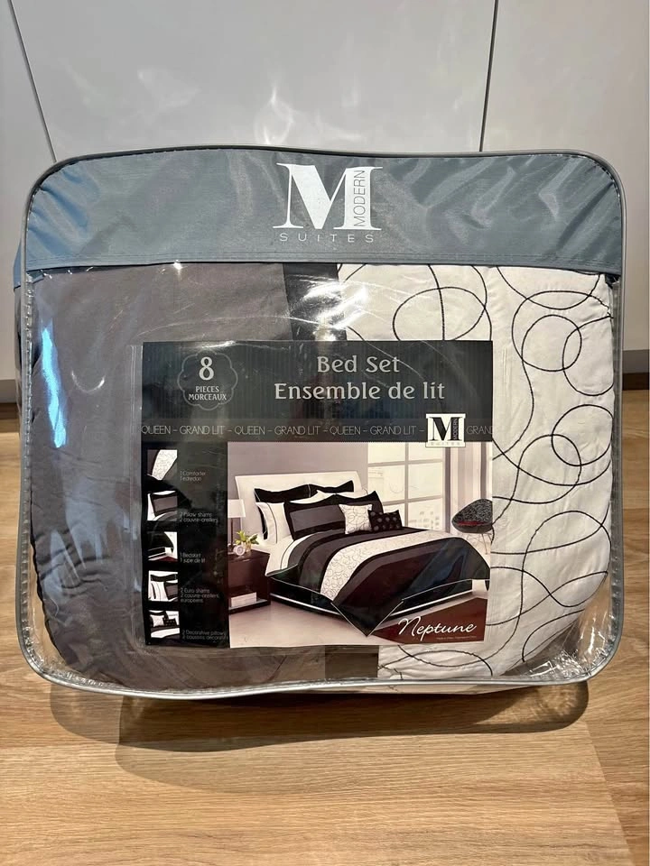 Modern Suites Neptune 8 Piece Queen Bed Set