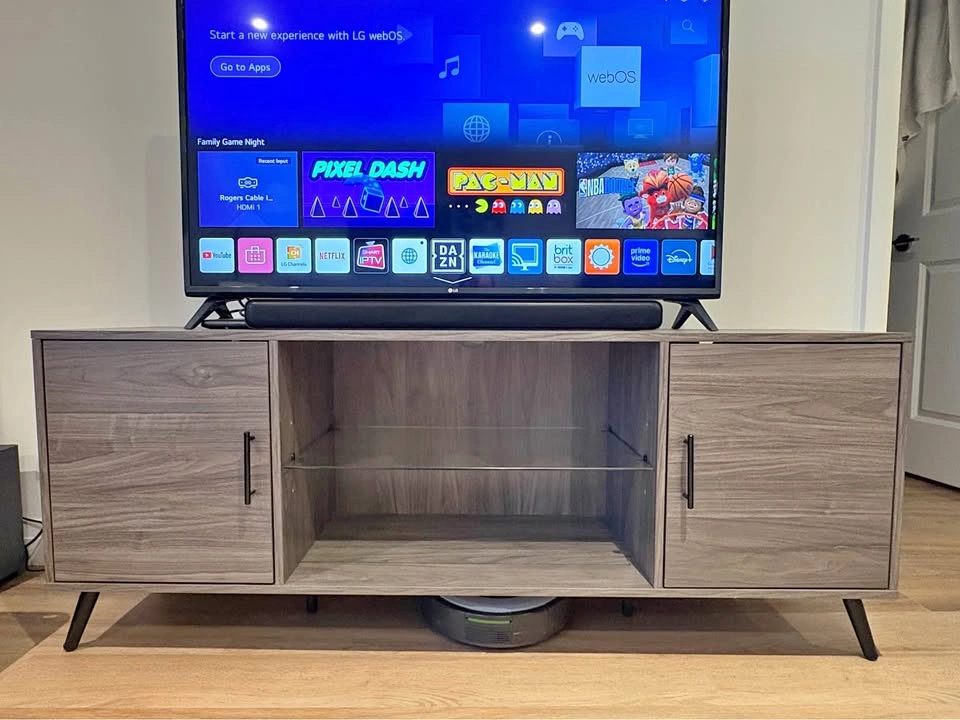 Mid-Century Modern Wood TV Stand