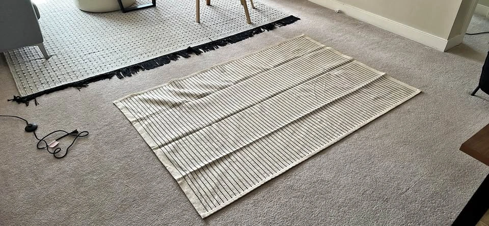 Small striped flatwoven rug (From IKEA)
