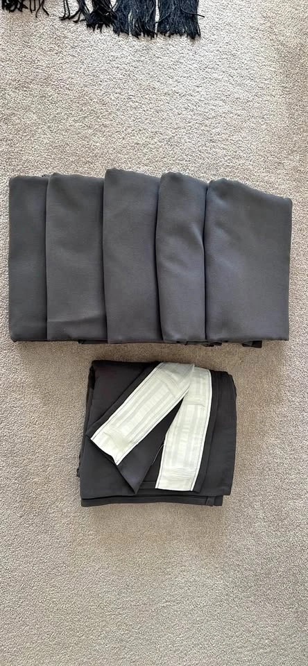 Dark Grey Light Filtering Curtains (IKEA)