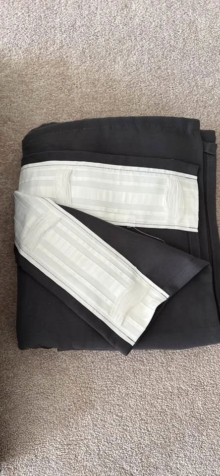 Dark Grey Light Filtering Curtains (IKEA) - photo 2