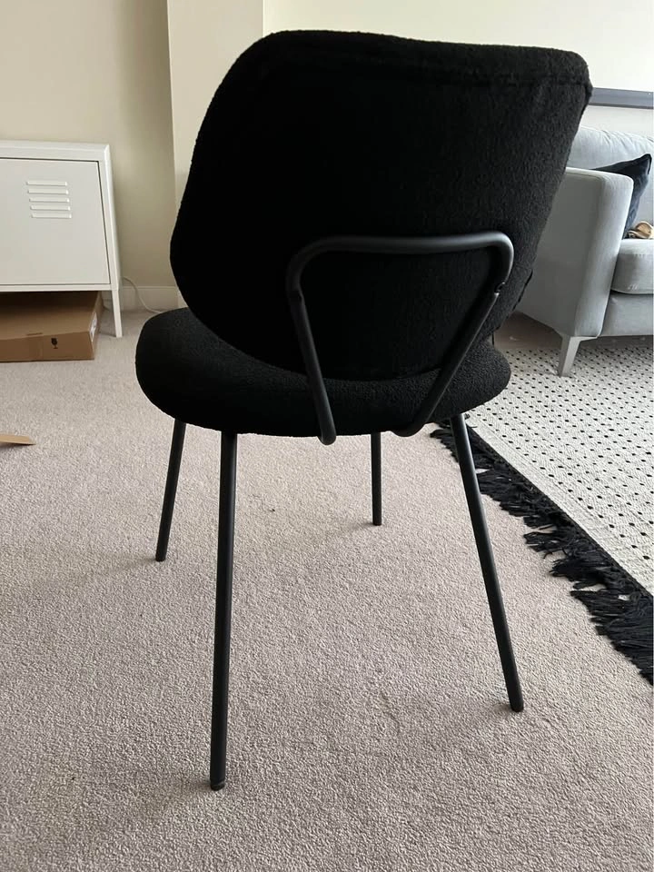 Fabric & Metal Dining chairs - Set of 4 - photo 4