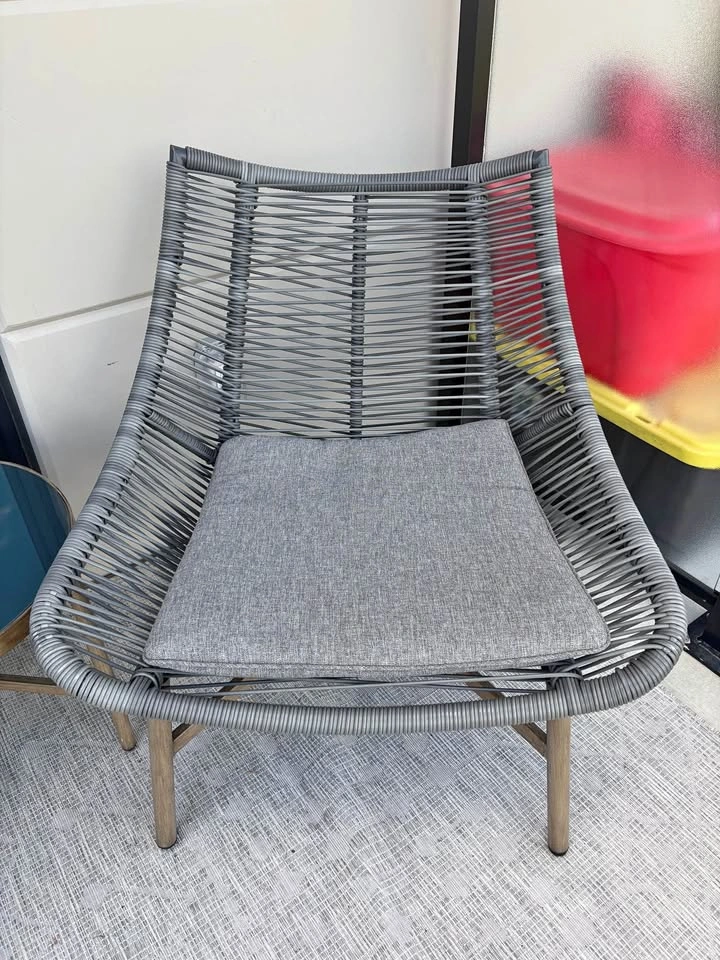 3-Piece Woven Patio Set with Side Table