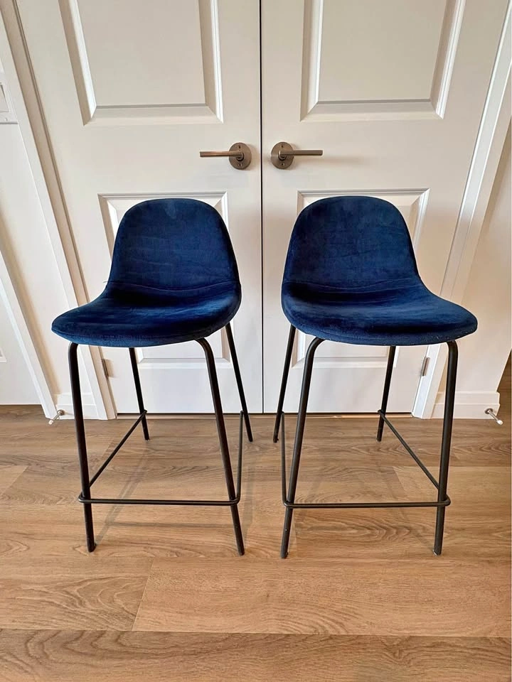 Navy Blue Counter Height Stools