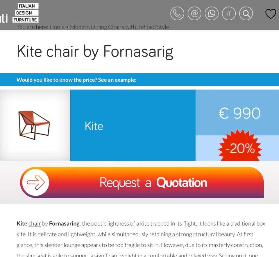 Kite Lounge Chair (Shin Azumi for Fornasarig Italy) - photo 4