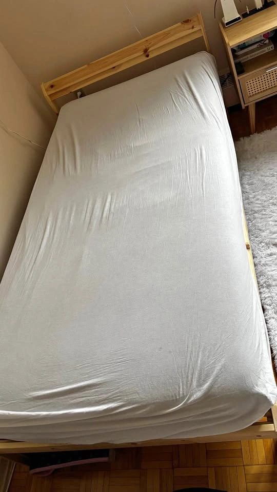 IKEA NEIDEN Twin Bed Frame + IKEA Mattress