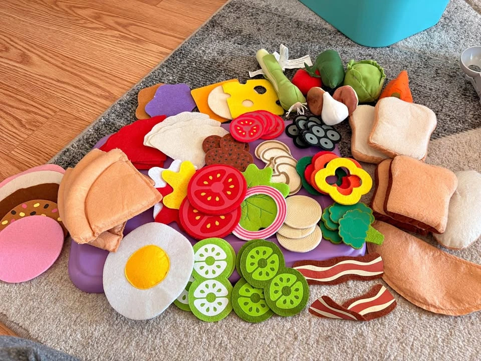 Melissa & Doug Felt Play Food Sets + IKEA