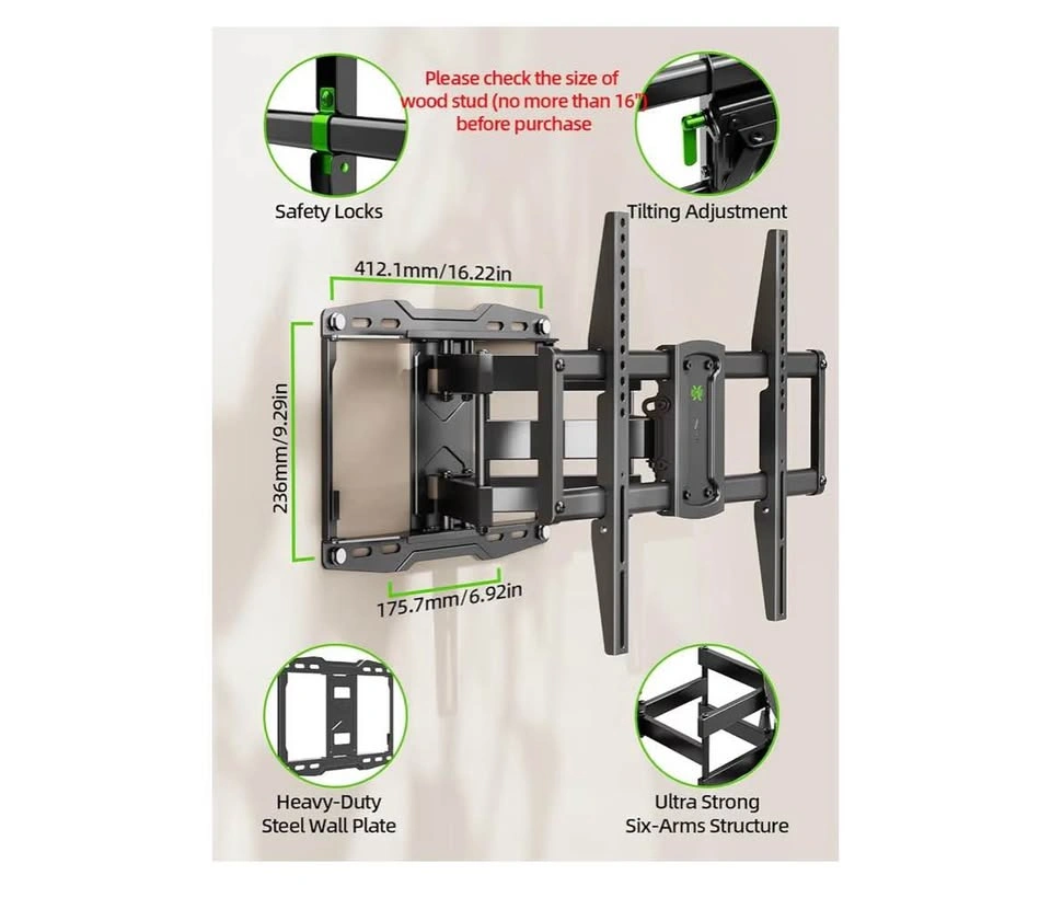 Full Motion TV Wall Mount (26" - 65") - Brand New - photo 4