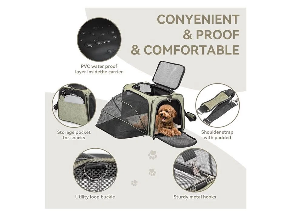 16" Expandable Cat Carrier Airline Approved - photo 3