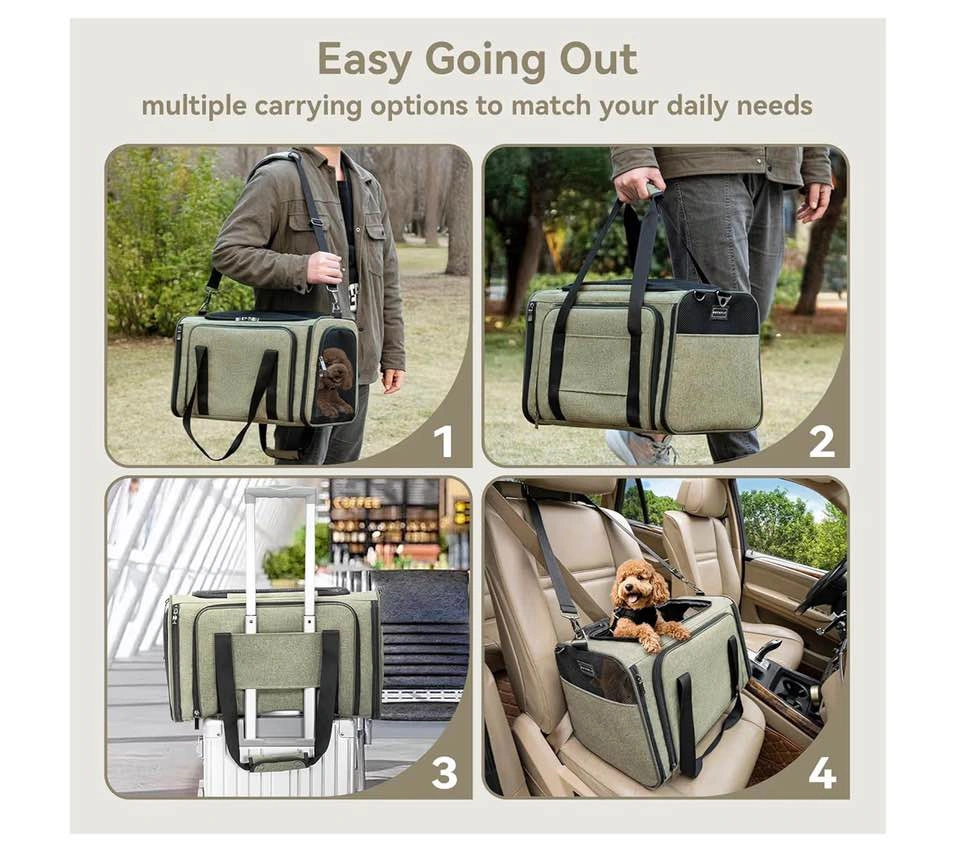 16" Expandable Cat Carrier Airline Approved - photo 4