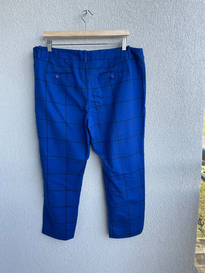 Size 18 Merona Cotton Stretch Plaid Cropped Pants - photo 2
