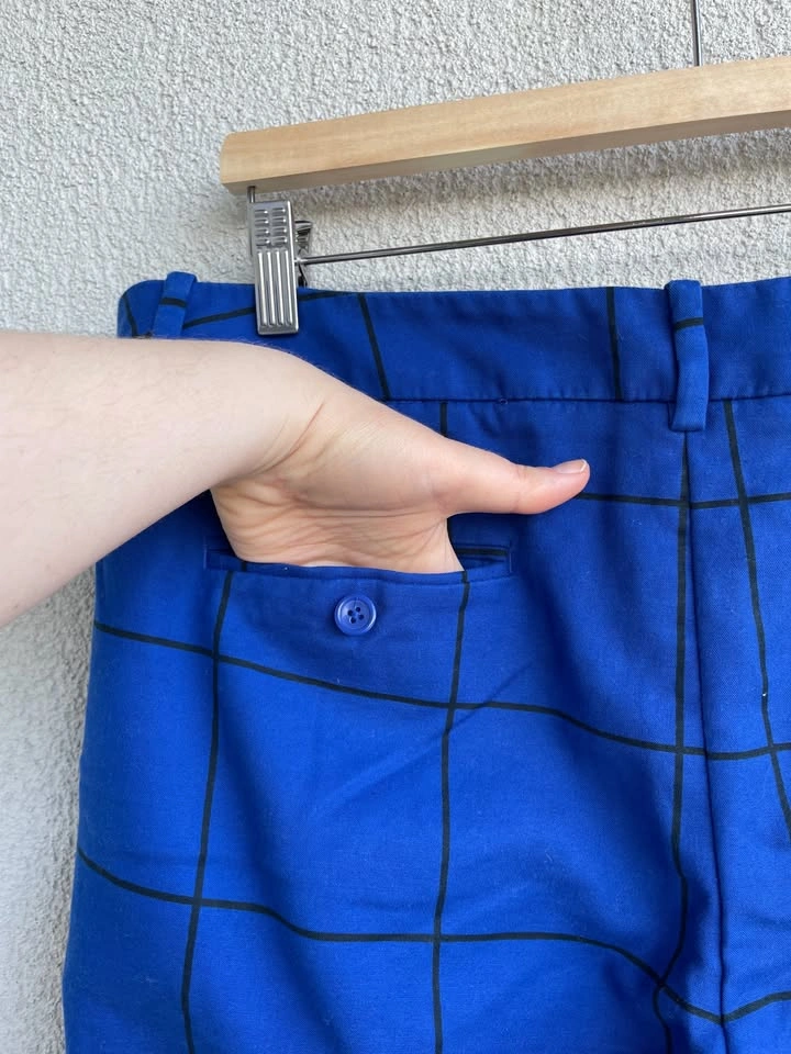 Size 18 Merona Cotton Stretch Plaid Cropped Pants - photo 3