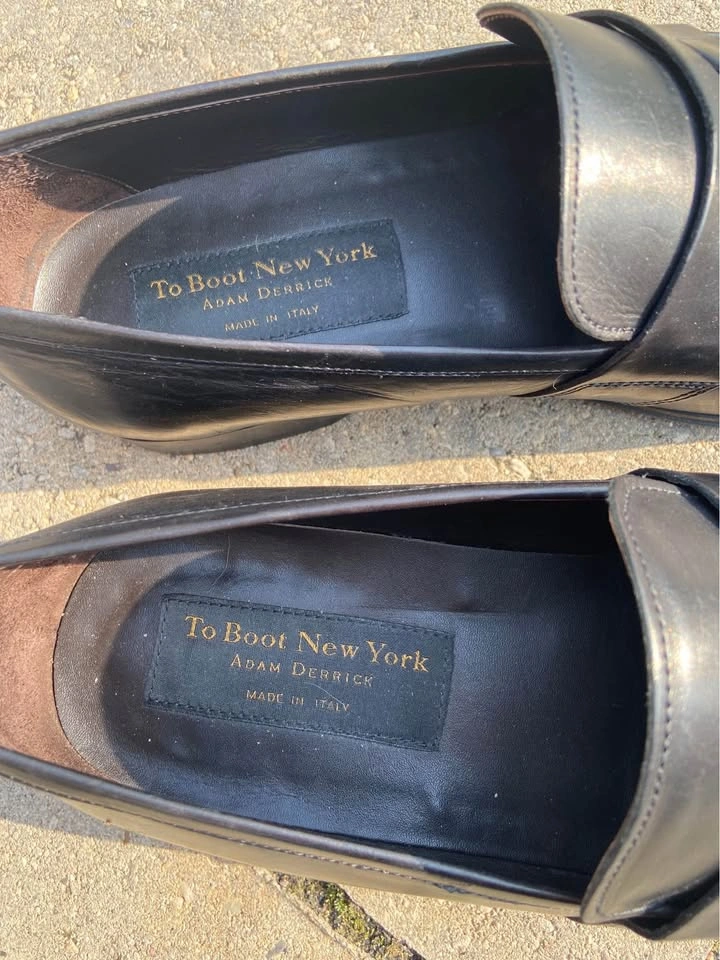 To Boot New York Adam Derrick Black Loafers Size 10 1/2 - photo 2