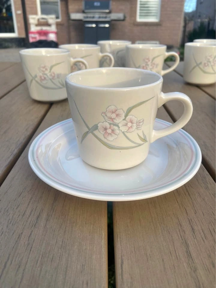 Corning Ware Cup and Saucer Set