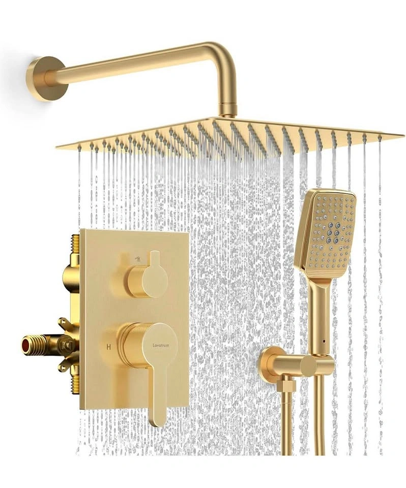 Lavantrum Shower Faucet Set - 12" Rain Shower System