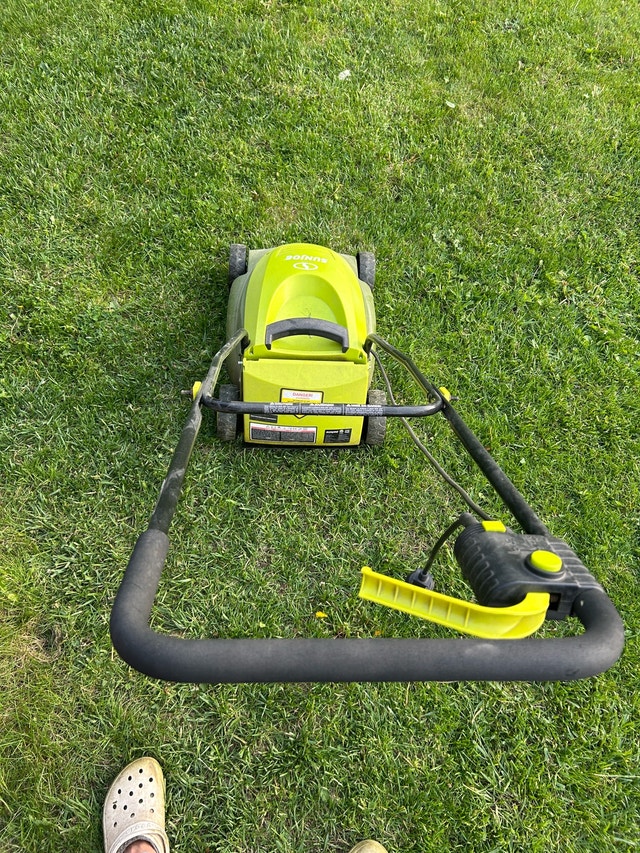 Sunjoe wired lawnmower (not working)