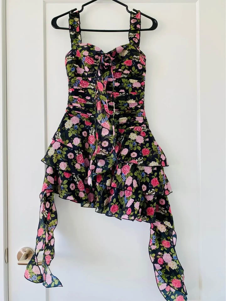 New Chiffon Mini Dress - Floral - XXS/XS - photo 3