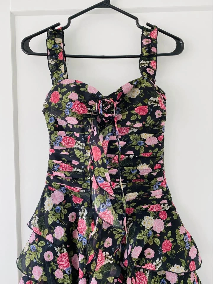New Chiffon Mini Dress - Floral - XXS/XS - photo 5