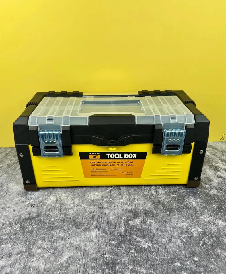 NEW Tool Box - 16" Tool Box Stainless Steel + Plastic Top, Yello - photo 2