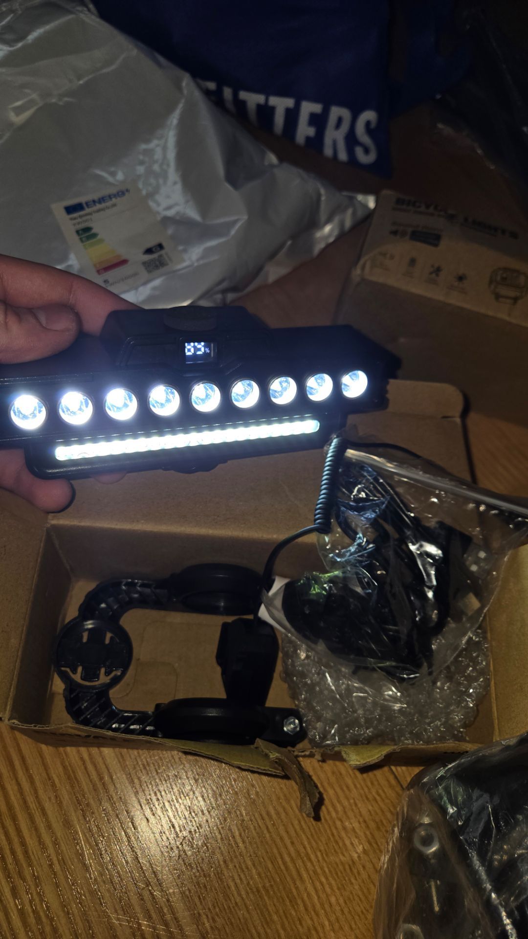 Shiziwangri Bicycle Light + Remote Horn Combo (W999)