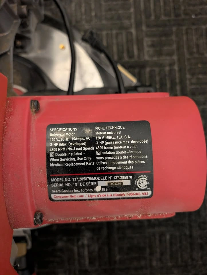 Sears Craftsman 137285870 Miter Saw - photo 2